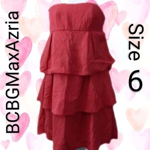 LAST CALL! ⚡ BCBGMaxAzria hot pink ruffly dress/top, size 6